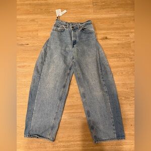 NWT Aligrace Crossover Barrel Jean Sz 26